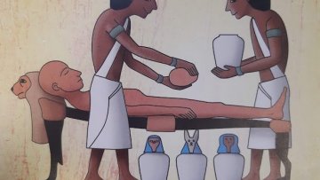 Dějepis-mumifikace a pohřeb faraona